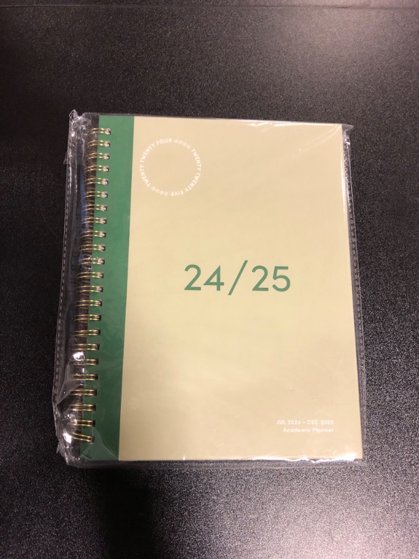 Photo 2 of Riley's Planner 2024-2025 Academic Year, 18-Month Simple Weekly Planner - Streamlined Weekly & Monthly Agenda Planner, Sturdy Cover, Notes Pages, Twin-Wire Binding (8 x 6 inch, Green)