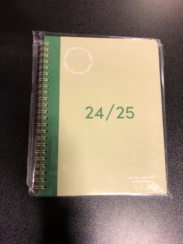 Photo 2 of Riley's Planner 2024-2025 Academic Year, 18-Month Simple Weekly Planner - Streamlined Weekly & Monthly Agenda Planner, Sturdy Cover, Notes Pages, Twin-Wire Binding (8 x 6 inch, Green)