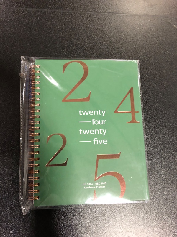 Photo 2 of Riley's Planner 2024-2025 Academic Year, 18-Month School Calendar 2024-2025 Planner Book Hardcover, Monthly and Weekly Student Planner, Notes Pages, Twin-Wire Binding (8 x 6 inch, Dark Green)