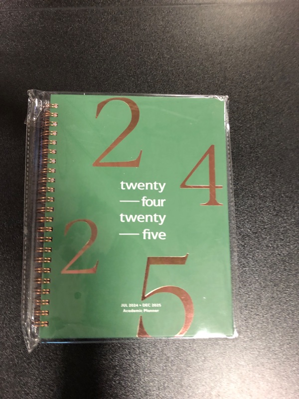 Photo 2 of Riley's Planner 2024-2025 Academic Year, 18-Month School Calendar 2024-2025 Planner Book Hardcover, Monthly and Weekly Student Planner, Notes Pages, Twin-Wire Binding (8 x 6 inch, Dark Green)