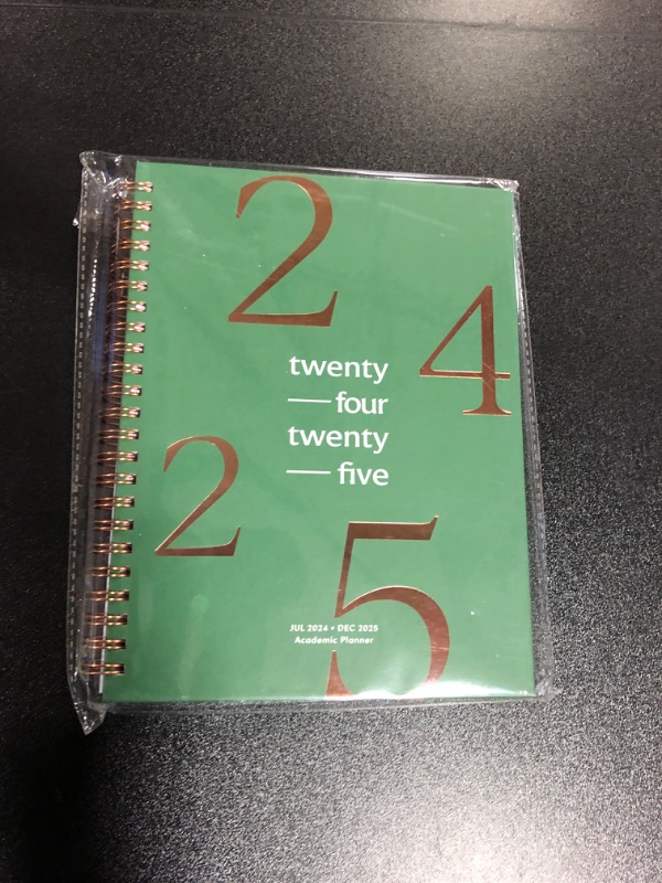 Photo 2 of Riley's Planner 2024-2025 Academic Year, 18-Month School Calendar 2024-2025 Planner Book Hardcover, Monthly and Weekly Student Planner, Notes Pages, Twin-Wire Binding (8 x 6 inch, Dark Green)