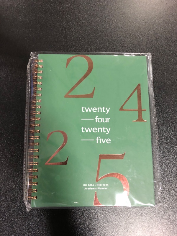 Photo 2 of Riley's Planner 2024-2025 Academic Year, 18-Month School Calendar 2024-2025 Planner Book Hardcover, Monthly and Weekly Student Planner, Notes Pages, Twin-Wire Binding (8 x 6 inch, Dark Green)