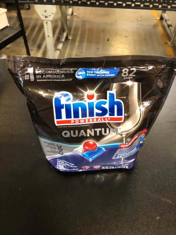 Photo 2 of FINISH Quantum Powerball, Dishwasher Pods, Dishwasher Detergent Liquid, Dishwasher Soap, Advanced Clean & Shine, 82ct Dishwasher Tablets