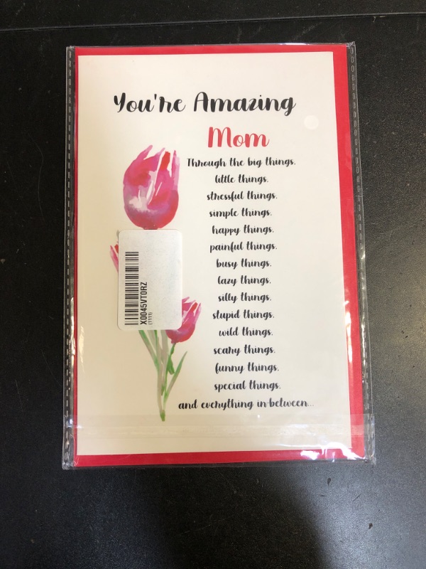 Photo 1 of TQDaiker Amazing Mother’s Day Card for Mother, Lovely Mother’s Day Gift for Mom, You’re Amazing Mom, Love Flower Card for Her
