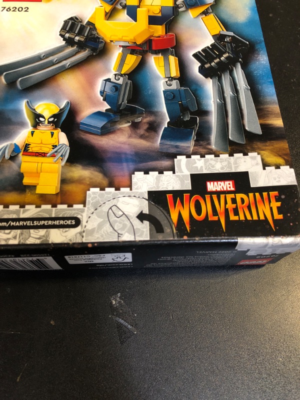 Photo 3 of LEGO Marvel Wolverine Mech Armor 76202 Building Kit; Collectible Mech and Minifigure for Wolverine Fans Aged 7+ (141 Pieces)