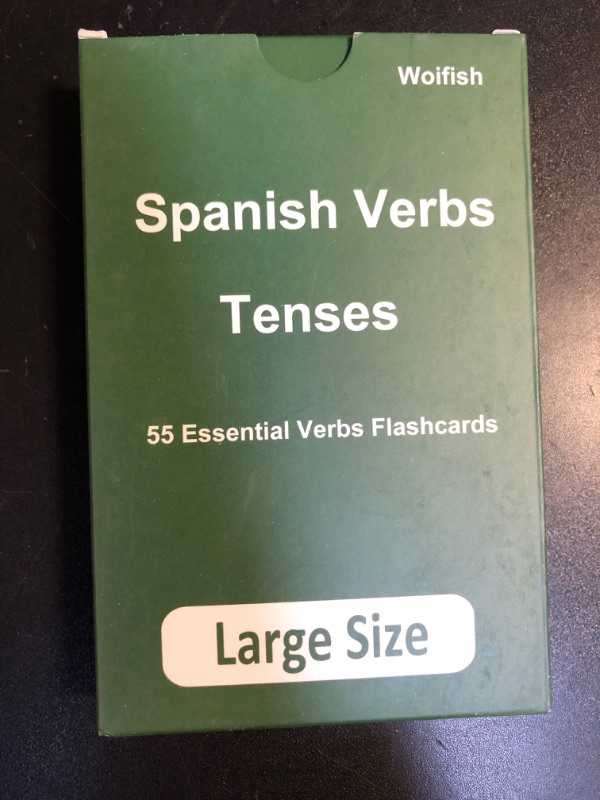 Photo 2 of 55 Essential Spanish Verb Flash Cards with 4 Most Commonly Used Conjugation