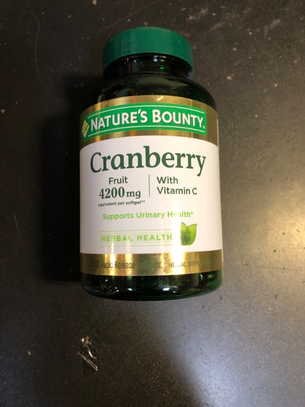 Photo 2 of Cranberry 4200 mg Plus Vitamin C Dietary Supplement Softgels EXP 10/24