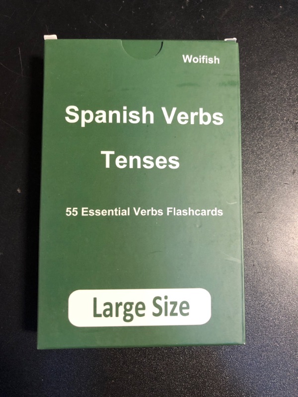 Photo 2 of 55 Essential Spanish Verb Flash Cards with 4 Most Commonly Used Conjugation