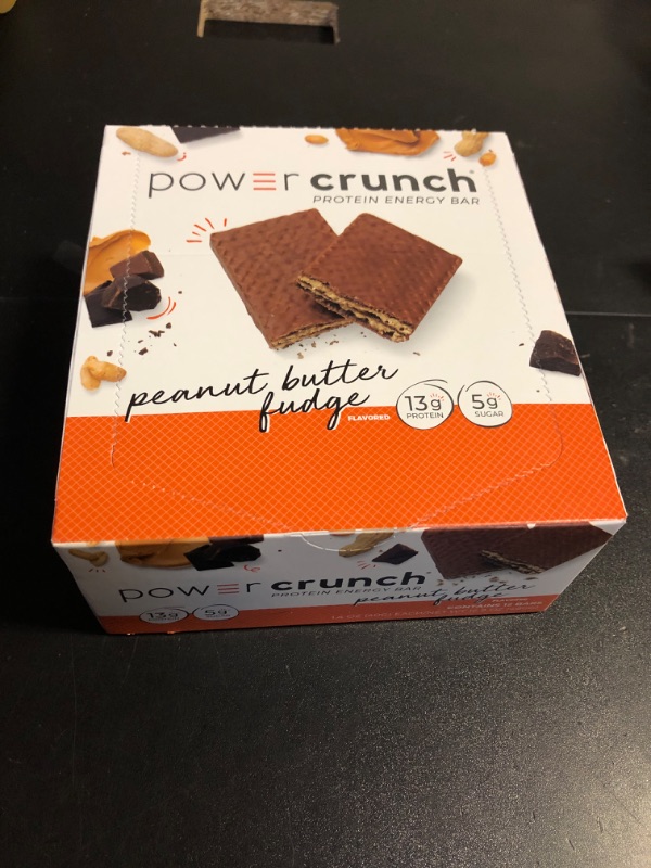 Photo 2 of BioNutritional Research Group Power Crunch Protein Energy Bar Peanut Butter Fudge 12 Bar(S) EXP JUNE 19/2025