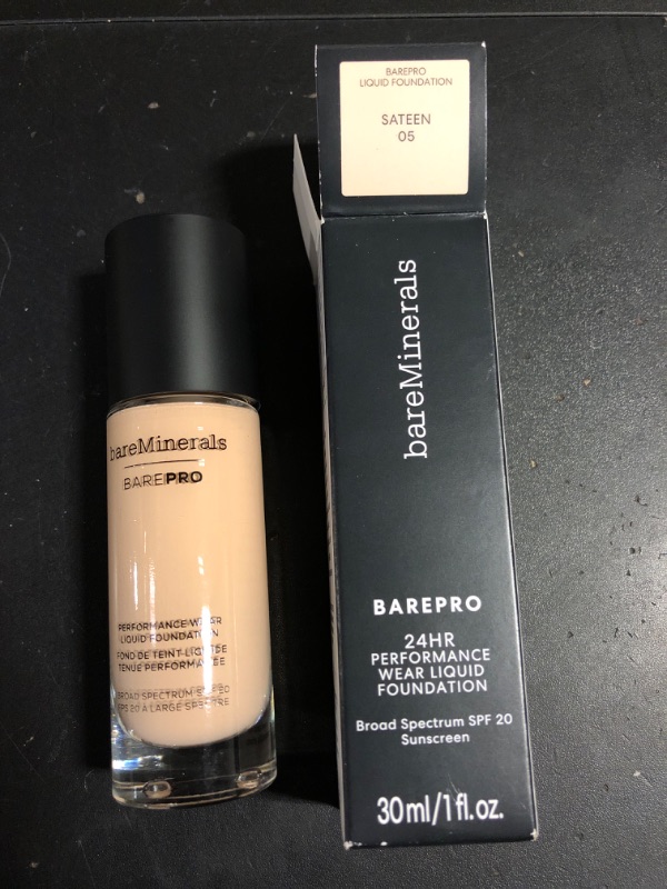 Photo 2 of bareMinerals BarePro Performance Wear Liquid Foundation SPF20  SHADE SATEEN 05