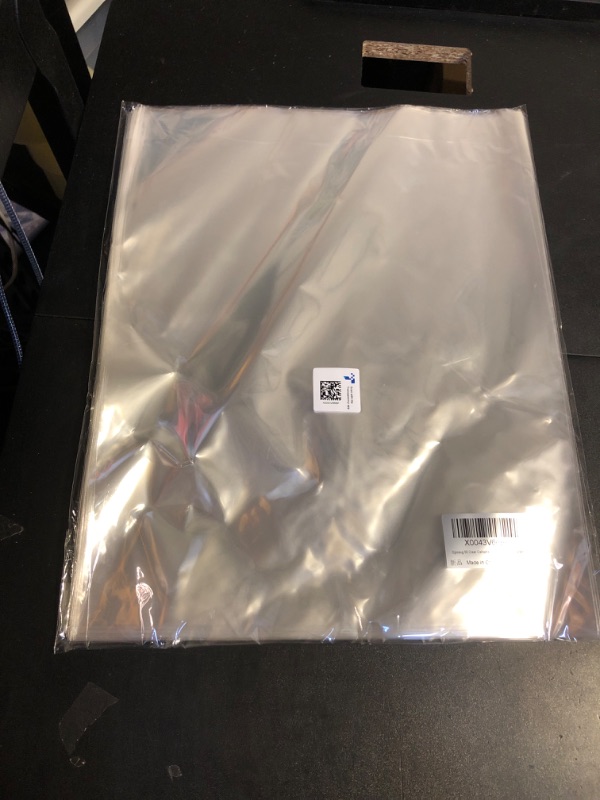 Photo 2 of Djpoaug 50 Clear Cellophane Bags Clear Plastic Bags for Small Candy Packaging Flat Mouth with Tie Wire Biscuit Bags - 11x14 Inch