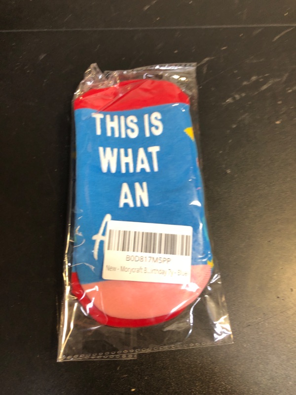 Photo 1 of Morycraft 7 Year Old Tween Fuzzy Socks, 7th Birthday Gift Socks, Birthday Gifts for 7 Year Old Boy Girls, Presents for 7 Year Olds (US, Alpha, One Size, Regular, Blue)