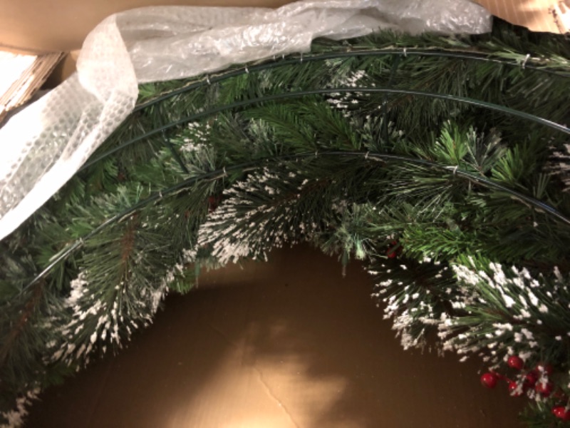 Photo 3 of National Tree Co. Wintry Pine Indoor Outdoor Christmas Wreath