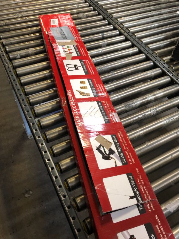 Photo 1 of 24 FT Gutter Cleaning Tools from The Ground - Telescoping Pressure Washer Wand - Gutter Cleaner Attachment with Power Washer Extension Wands, Brush, 7 Spray Nozzle Tips, 2 Hose Adapters, Support Belt