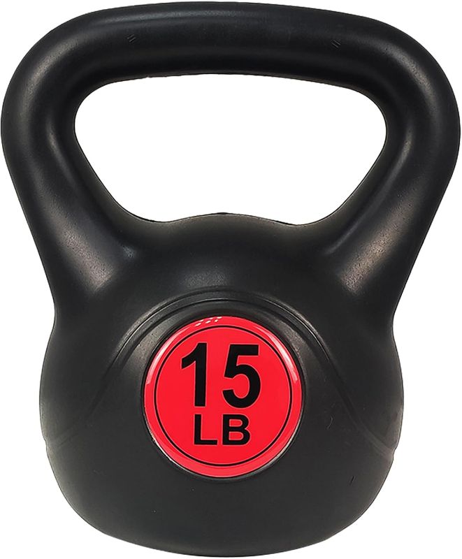 Photo 1 of ?Wide Grip 3-Piece Kettlebell Exercise Fitness Weight 15LB