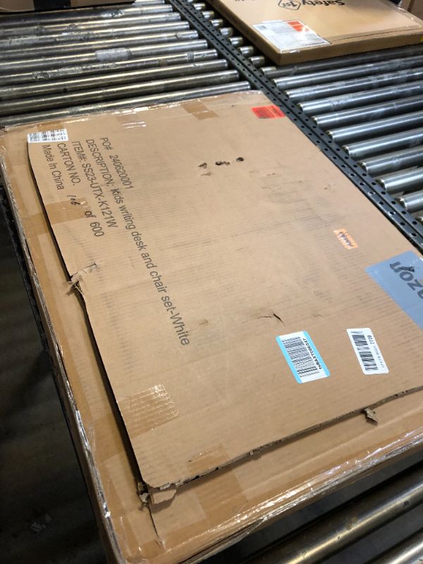 Photo 1 of UTEX Kids Desk and Chair Set, Study Desk for Kids with Storage Bins, Wooden Children Study Table, Student Writing Desk for Bedroom & Study Room