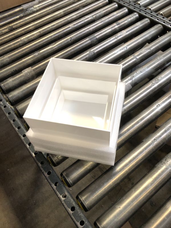 Photo 1 of DreamShore Buffet Risers Display Stands, Acrylic Food Risers for Display Party, White Display Risers for Buffet, Dessert, Wedding, Event, Birthday Party, 6''x7''x8'' (6 PCS)