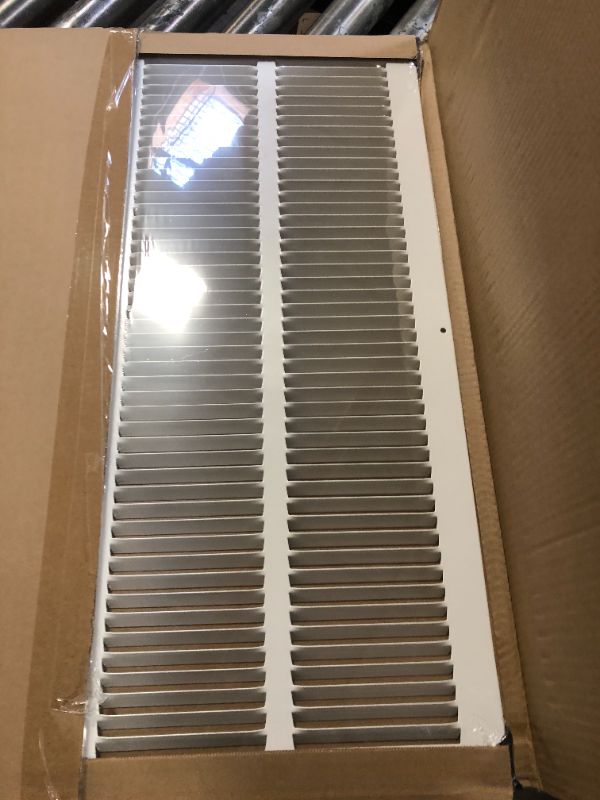 Photo 2 of 20"w X 24"h Steel Return Air Grilles - Sidewall and Ceiling - HVAC Duct Cover - White [Outer Dimensions: 21.75"w X 25.75"h]