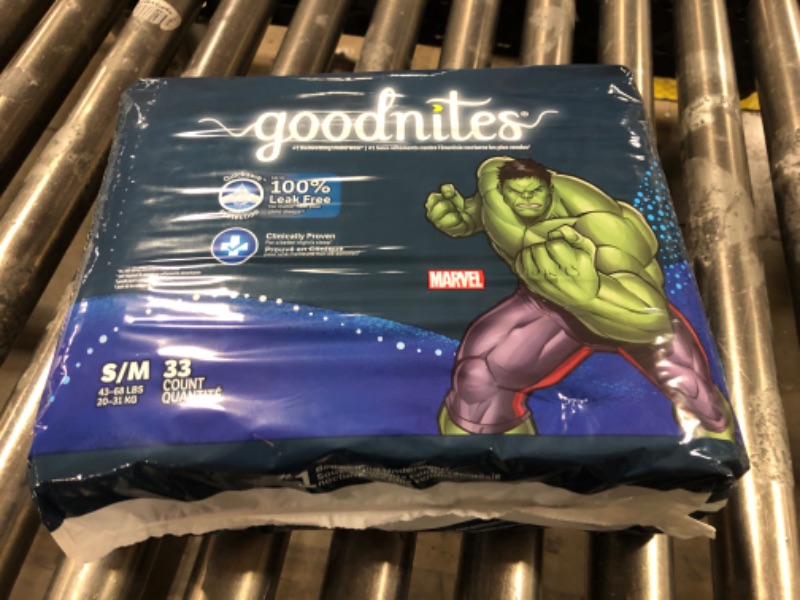 Photo 1 of Goodnites Boys' Nighttime Bedwetting Underwear - 33 count  S/N 