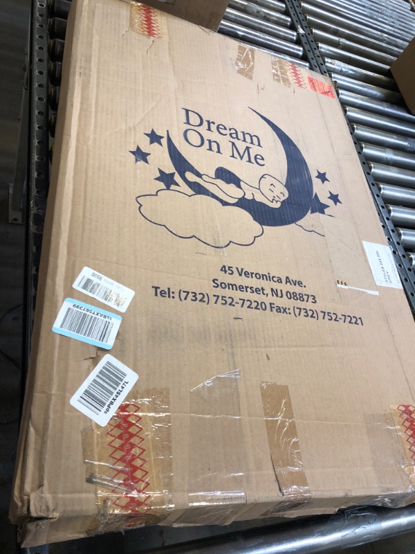 Photo 1 of Dream On Me Snuggles Extra Firm Fiber Portable and Mini Crib Mattress in Grey, Greenguard Gold Certified, Soft Breathable Mesh Cover, Lightweight Baby Mattresses for Cribs