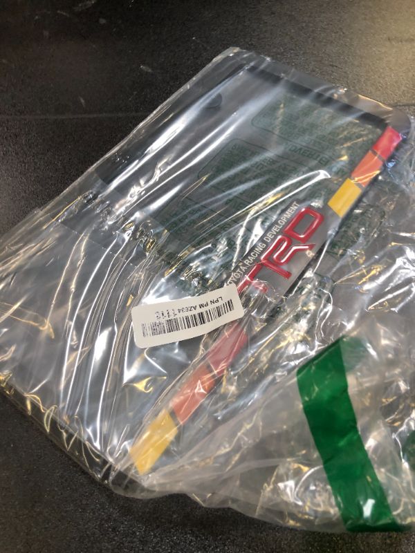 Photo 1 of CHROMA 042616 Racing Development TRD Black Metal License Plate Frame compatable with Toyota