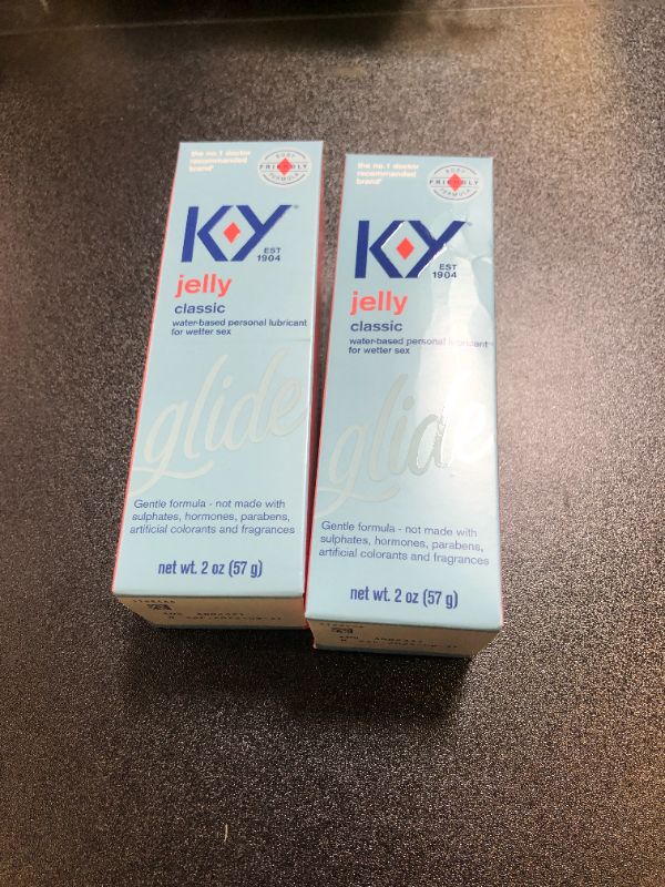 Photo 2 of 2 PACK--K-Y Jelly Water-Based Personal Lube - BEST BY 08/2025