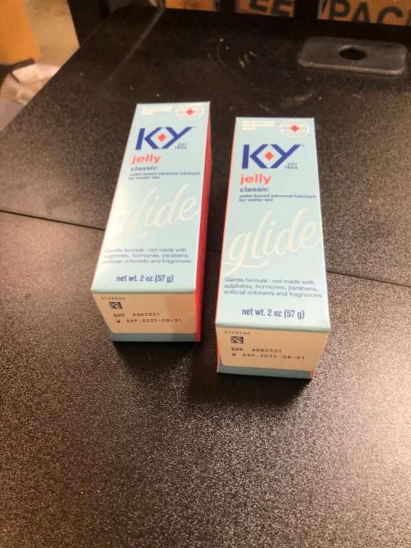 Photo 2 of 2 PACK--K-Y Jelly Water-Based Personal Lube- BEST BY 08/2025