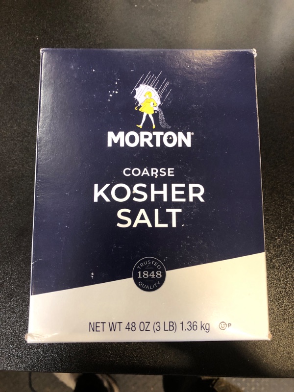 Photo 2 of Morton Salt Kosher Salt, Coarse, Food Service, 48 Ounce,  3 Pound (Pack of 1)