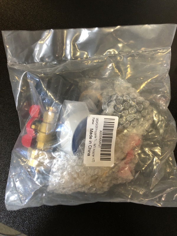 Photo 1 of MOASKER QCC1 Propane Refill Elbow Adapter with Tank Caps?Propane Bottle Refill Adapter with ON-Off Control Valve for Camping Grill 1LB Bottle Tank 20~40LBS Cylinder?2 PCS?