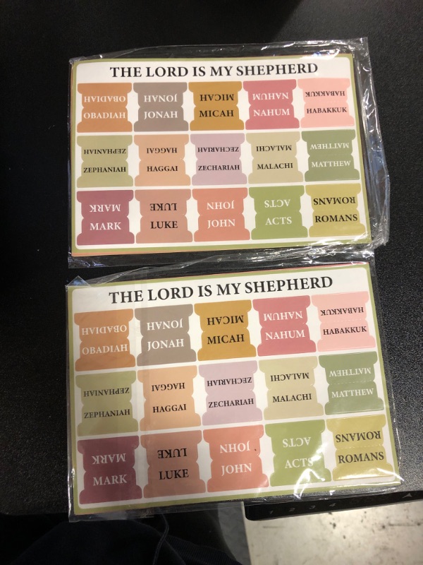 Photo 2 of 2 OHOME Bible Tabs - Bible Study Supplies - Boho Theme Laminated Bible Tabs for Women and Men Study Bible | Prayer Bible Tabs for Bible Study Guide,Large Print Bible,Stocking Stuffers for Adults Women