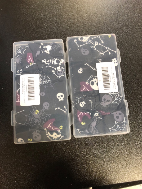 Photo 1 of 2 Ardorchid Halloween Headbands for Women Girls Spider Web Skull Skeleton Halloween Hair Scrunchies Spooky Blakc Hair Ties Knotted Twists Hairbands Hair Accessories