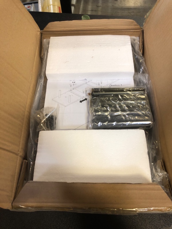 Photo 1 of LOTEYIKE Dual Monitor Stand for 2 Monitors, Large TV Riser with Adjustable Length Desk Shelf Organizer, Computer Monitor Stand for Desktop, Computer,Laptop,Screen,Printer (Rustic Brown)