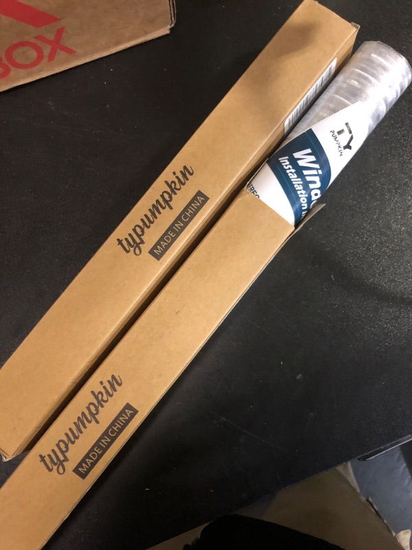 Photo 1 of 2 pack 1Window Film Privacy, Frosted Window Vinyl Non-Adhesive Window Sticker Static Cling Glass Film for Bathroom Office Living Room Matte White (11.8" x 78.7")