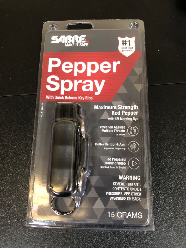 Photo 2 of 3-In-1 Key Case Pepper Spray W/ Quick Release Key Ring (Sabre)