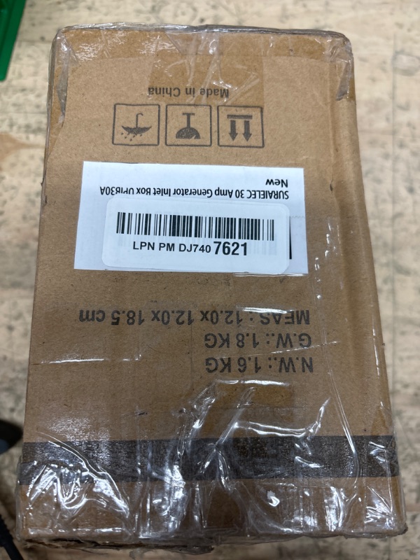 Photo 1 of SURAIELEC 30 Amp Generator Power Inlet Box, NEMA L14-30P Generator Box for 4-Prong Generator Cord, 125/250V, 7500W Weatherproof Outdoor Power Inlet Box, ETL Listed, Ready for Emergency Use