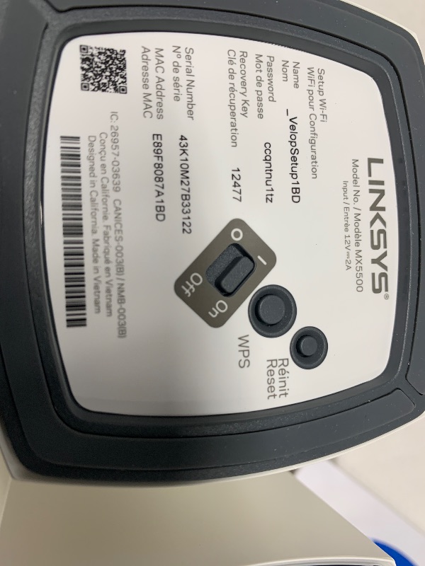 Photo 1 of Linksys Atlas Pro 6 WiFi Router - AX5400 WiFi 6 Router - Dual-Band Mesh WiFi System -WiFi 6 Mesh Routers for Wireless Internet-Mesh Wireless Router - Connect 90+ Devices, 8,100 sq ft,MX5503 3-Pk,White