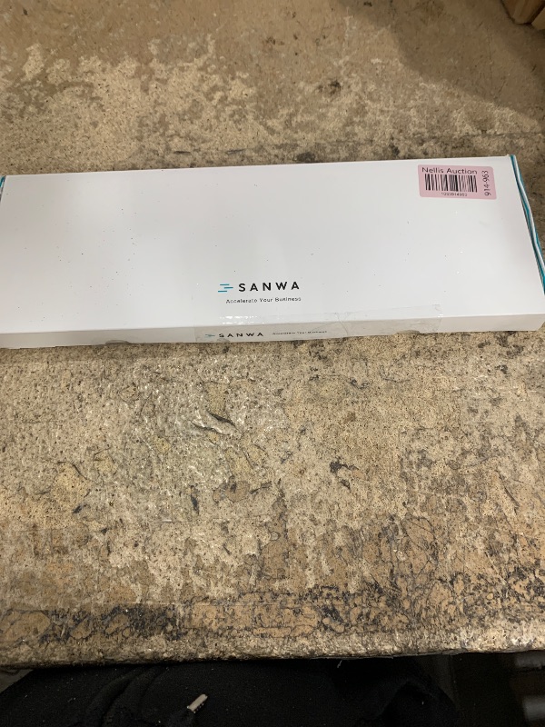 Photo 1 of SANWA Multi Device Bluetooth Keyboard with Touchpad, Rechargeable Keypad with Trackpad for Laptop Desktop Computer PC iPad/iPhone Tablet, Compatible with MacBook, Windows, Android, iOS, White