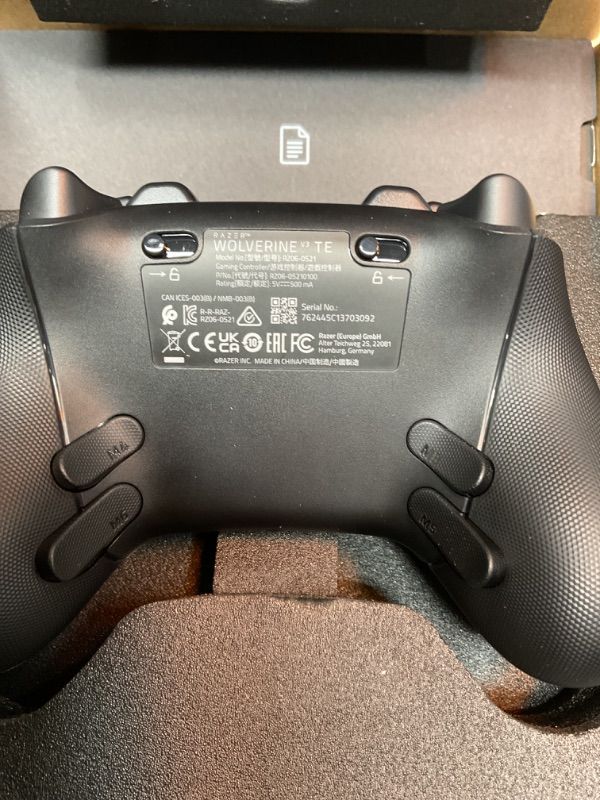 Photo 1 of Razer Wolverine V3 Tournament Edition Wired Gaming Controller: Licensed for Xbox Series X|S, Xbox One, Windows PC - 6 Remappable Buttons - Fast Triggers - USB-C Cable - Wired Tournament Mode - Black