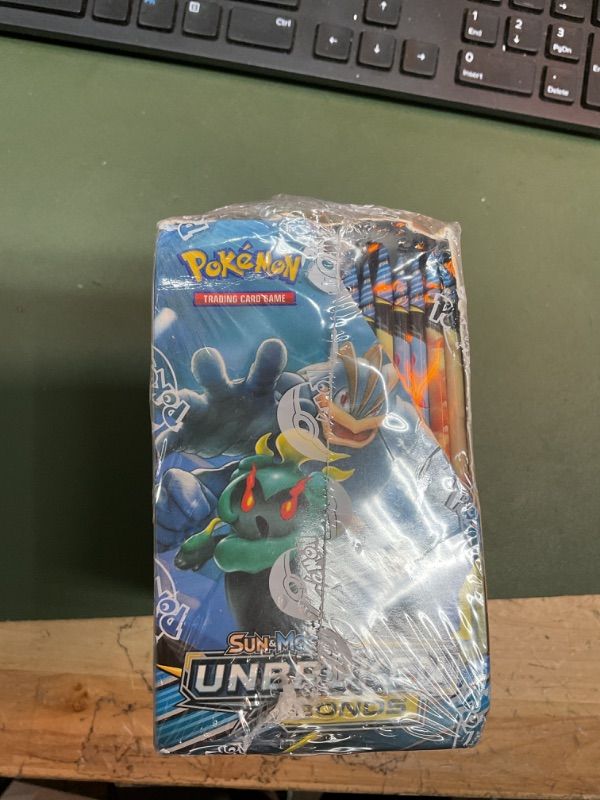 Photo 5 of *NOT SURE IF REAL OR DUPLICATE*
*AS IS 4 PACKS OPEN/ NO REFUNDS* 
Pokemon TCG: Sun & Moon UNBROKEN BONDS Booster Box