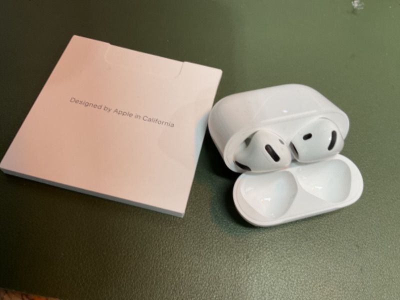 Photo 3 of Apple AirPods 4 Wireless Earbuds, Bluetooth Headphones, with Active Noise Cancellation, Adaptive Audio, Transparency Mode, Personalized Spatial Audio, USB-C Charging Case, Wireless Charging, H2 Chip