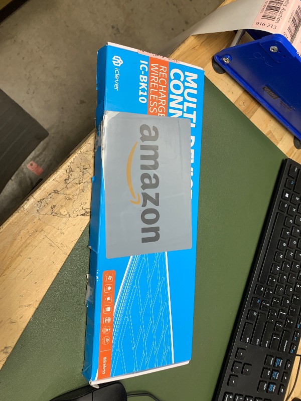 Photo 1 of iClever BK10 Bluetooth Keyboard, Multi Device Keyboard Rechargeable Bluetooth 5.1 with Number Pad Ergonomic Design Full Size Stable Connection Keyboard for iPad, iPhone, Mac, iOS, Android, Windows