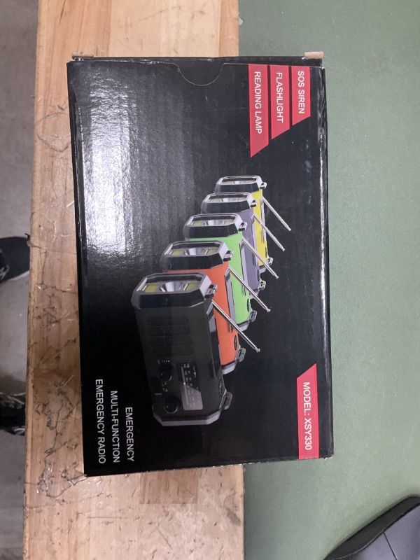 Photo 1 of 10000mAh Crank Radio, Emergency Radio, Solar Radio, NOAA/AM/FM Weather Radio, USB Type-C Charging, Dynamo Radio, Polymer Battery, Torch & LED Reading Light, SOS Alarm, Compass for Camping