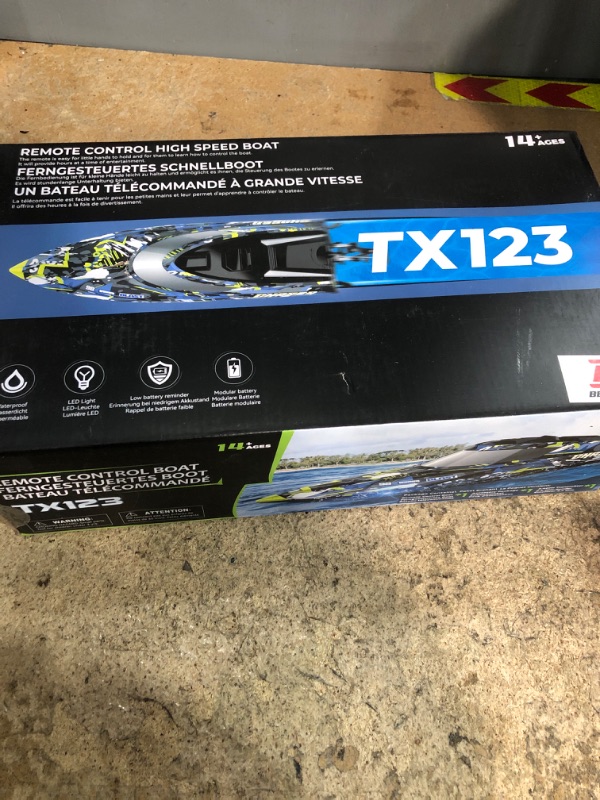 Photo 1 of BEZGAR TX123 Remote Control Boats - Fast Speed RC Boat 32+ KPH with A Portable Suitcase for Lakes & Pools & Salt Water, Summer Toys for Adults and Ideal Gifts for Kids Boys Age 6 7 8-12 Years Old