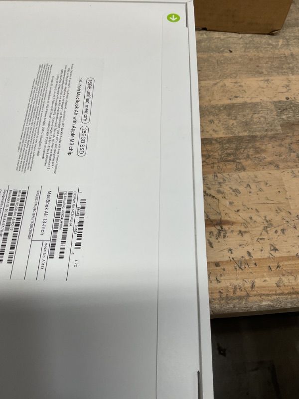Photo 1 of Apple 2024 MacBook Air 13-inch Laptop with M3 chip: Built for Apple Intelligence, 13.6-inch Liquid Retina Display, 16GB Unified Memory, 256GB SSD Storage, Backlit Keyboard, Touch ID; Space Gray