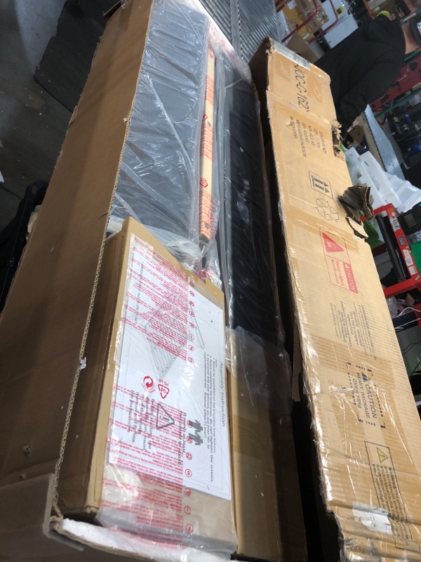 Photo 1 of Full Size Floating Bed Frame with Ergonomic Hidden Storage Headboard and LED Lights, Visual Floating LED Bed Frame with Charing Station, Leather Upholstered Platform Bed, No Box Spring Needed, Black