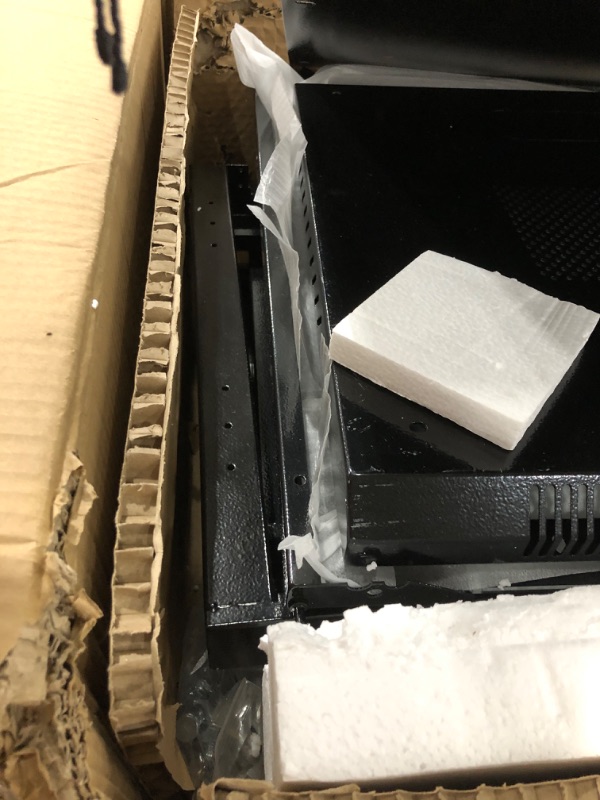 Photo 1 of VEVOR 12U Wall Mount Network Cabinet, 15.5'' Deep Server Rack Cabinet Enclosure, 200 lbs Max. Ground-Mounted Load Capacity, with Locking Glass Door Side Panels, for IT Equipment, A/V Devices