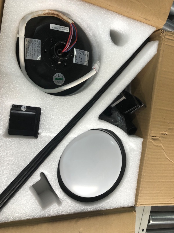 Photo 2 of ***(PARTS ONLY/ NON FUNCTIONAL/ NO RETURNS OR REFUNDS)***
52 inch Ceiling Fans with Lights and Remote, Black Ceiling Fan with Light, Reversible, 3CCT, Dimmable, Noiseless, 3 Blades, Quiet DC Motor, Modern Ceiling Fan for Bedroom, Indoor and Outdoor Use