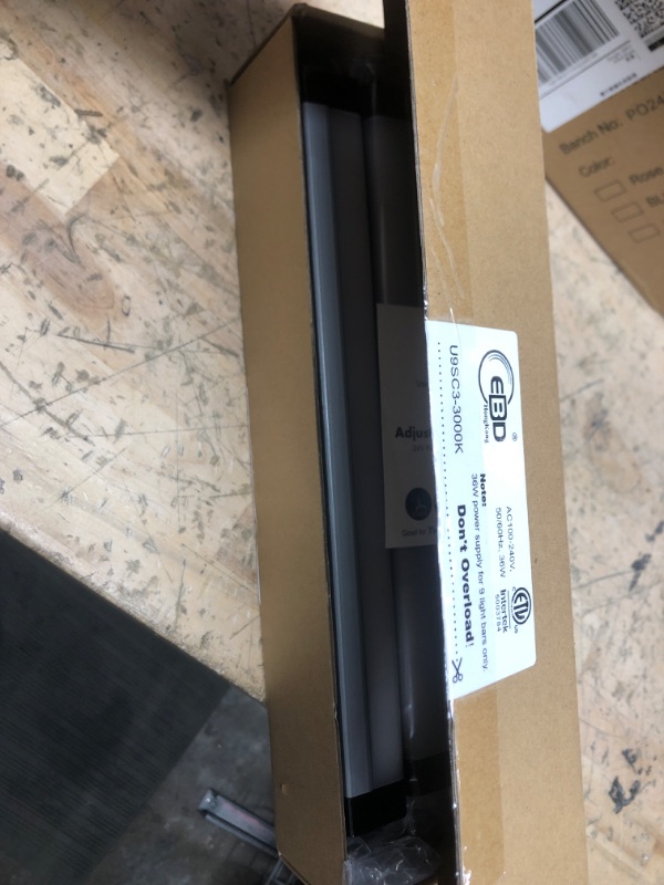 Photo 1 of EBD Under Counter Lights Touch LED Under Cabinet Lighting Built-in 18” Adjustable Cable, Splitter & 3 External Cable, 9 Pcs 3000K Warm White 3150Lm Kitchen Under Cabinet Lights