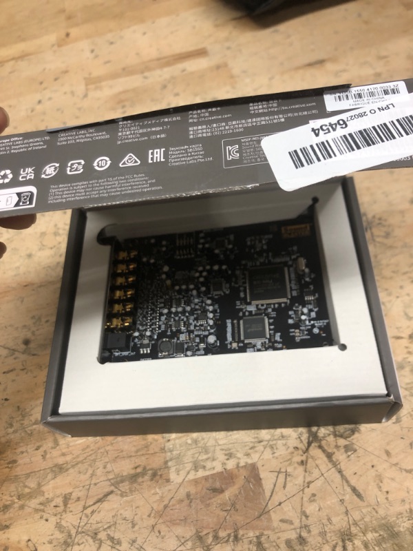 Photo 1 of Creative Sound Blaster Audigy PCIe RX 7.1 Sound Card with High Performance Headphone Amp