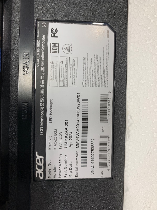 Photo 1 of Samsung 27' T35F Series FHD 1080p Computer Monitor, 75Hz, IPS Panel, HDMI, VGA (D-Sub), AMD FreeSync, Wall Mountable, Game Mode, 3-Sided Border-Less, Eye Care, LF27T350FHNXZA